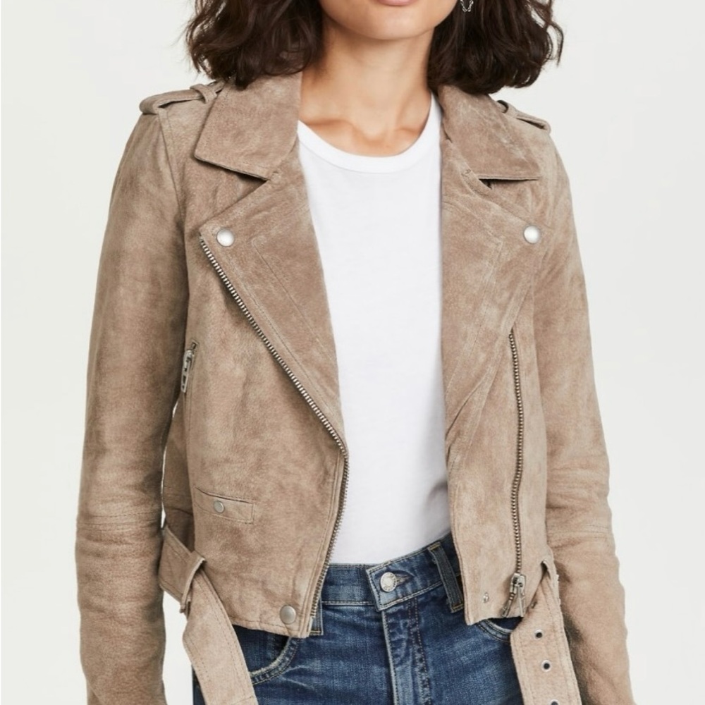 BLANK NYC Suede Moto Jacket